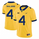 West Virginia Mountaineers 4 Wendell Smallwood Yellow College Football Jersey Dzhi,baseball caps,new era cap wholesale,wholesale hats